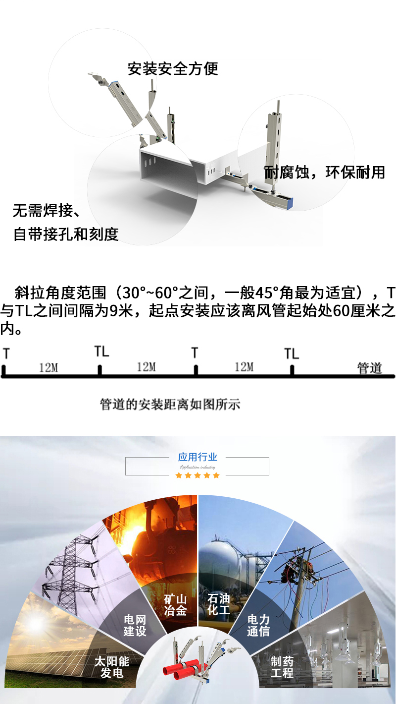 抗震支架—矩形风管侧向支撑 抗震支架—矩形风管侧向支撑