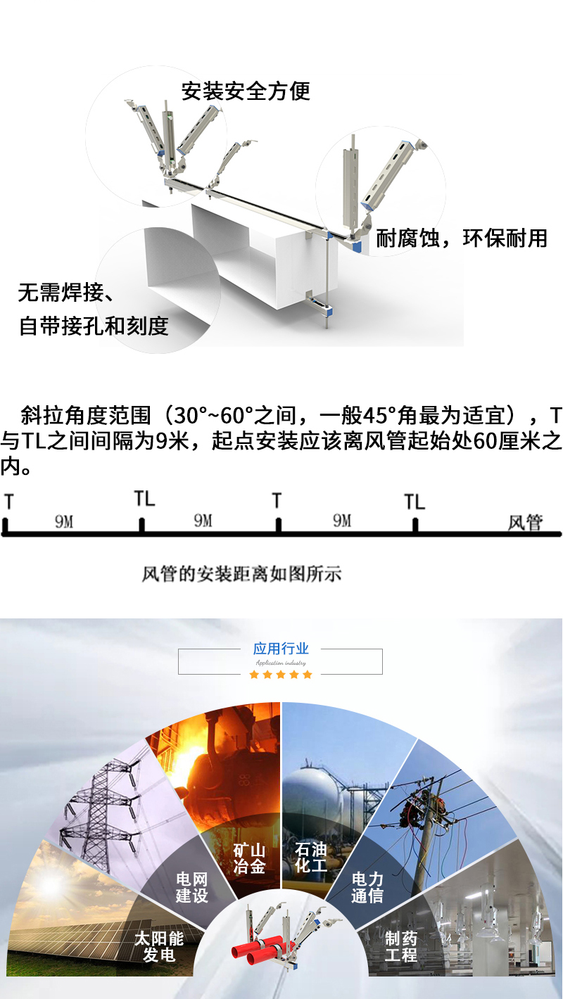 抗震支架—矩形风管双向支撑 抗震支架—矩形风管双向支撑