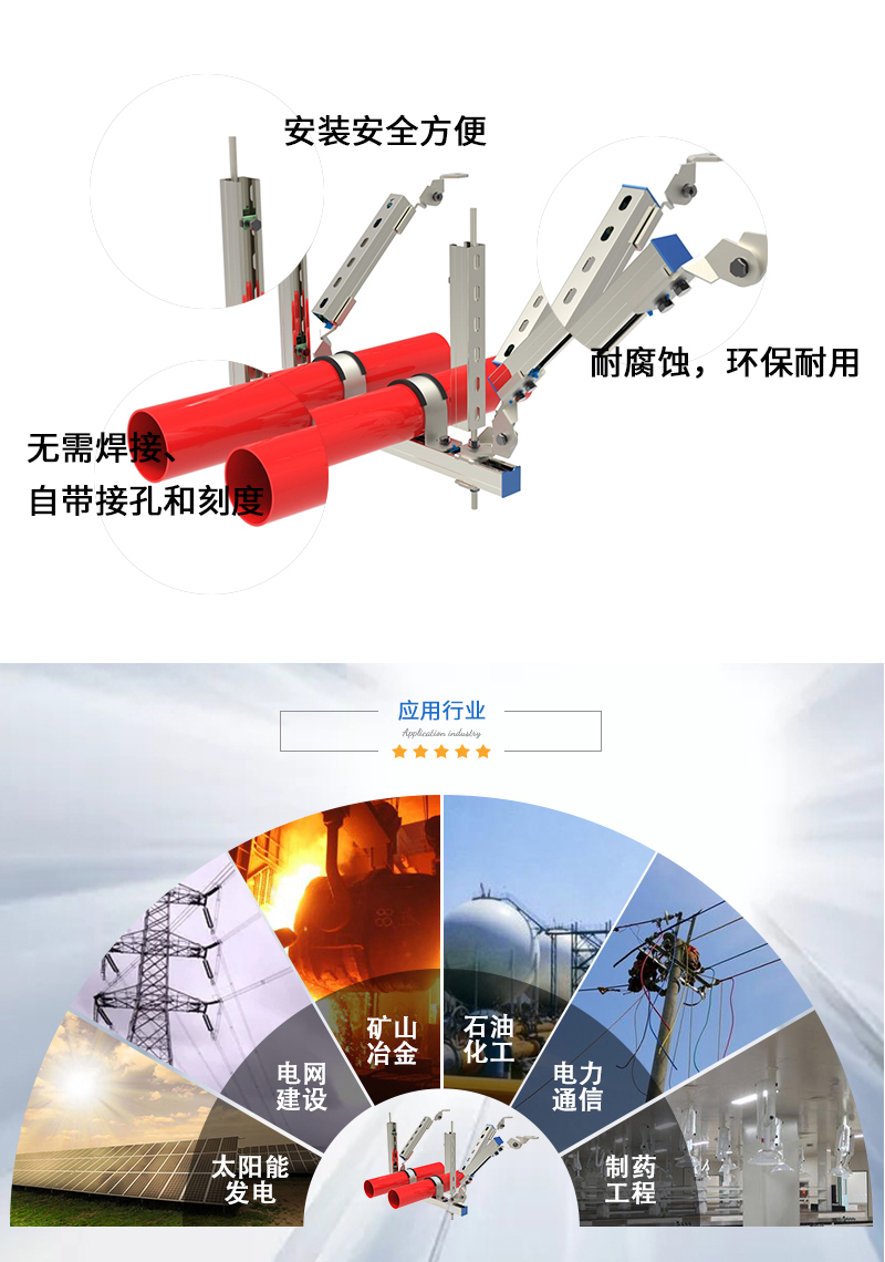 抗震支架—多管双向支撑 抗震支架—多管双向支撑